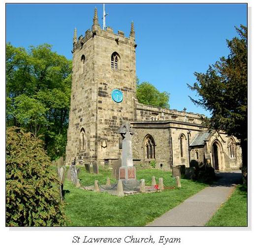 St Lawrence Church, Eyam Square Cards