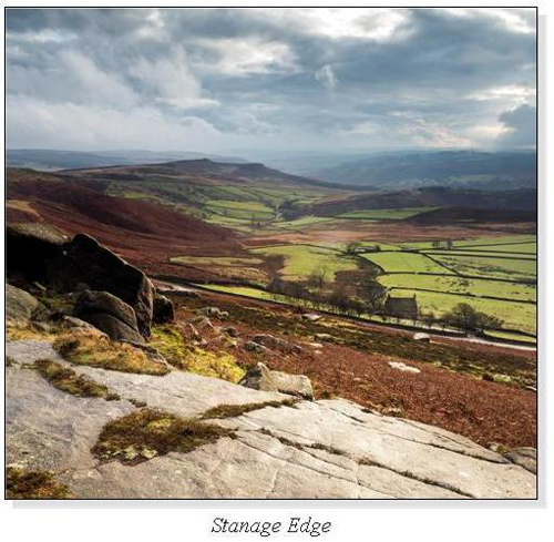 Stanage Edge Square Cards