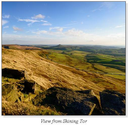 View from Shining Tor Square Cards