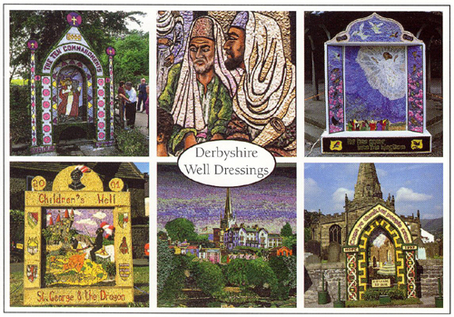 Derbyshire Well Dressings Postcards