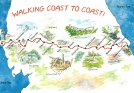 Walking Caost to Coast Postcards