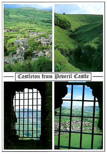 Castleton from Peveril Castle Postcards