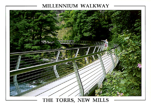 Millennium Walkway, New Mills Postcards