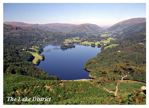 The Lake District (Grasmere from Loughrigg Terrace) Postcards