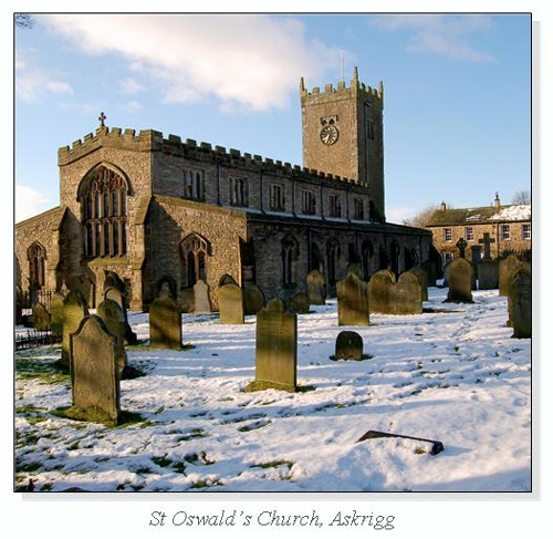 St Oswald's Church, Askrigg Square Cards