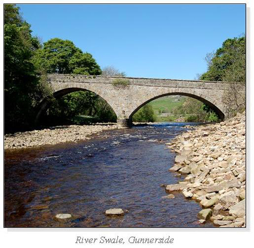 River Swale, Gunnerside Square Cards
