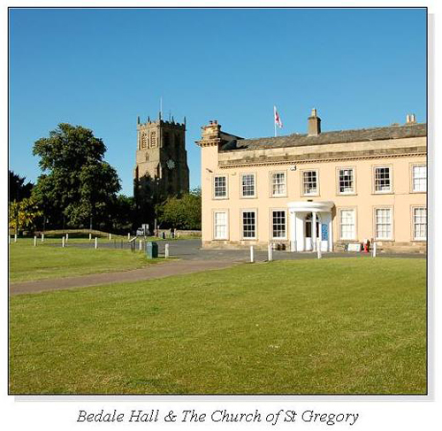 Bedale Hall & The Church of St Gregory Square Cards