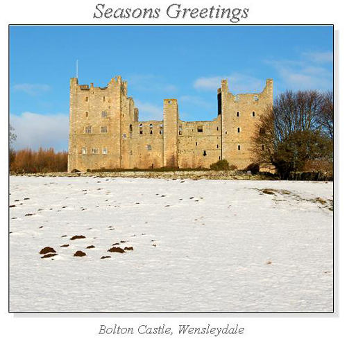 Bolton Castle, Wensleydale Christmas Square Cards