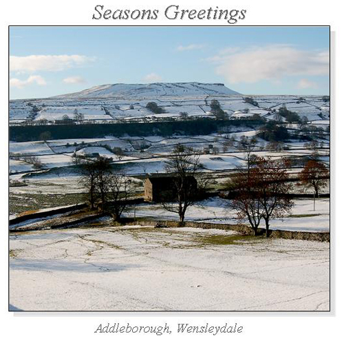 Addleborough, Wensleydale Christmas Square Cards