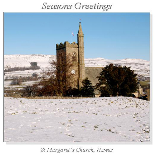 St Margaret's Church, Hawes Christmas Square Cards