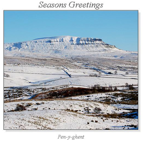 Pen-y-ghent Christmas Square Cards