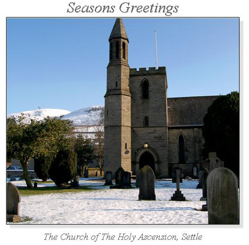 The Church of The Holy Ascension, Settle Christmas Square Cards