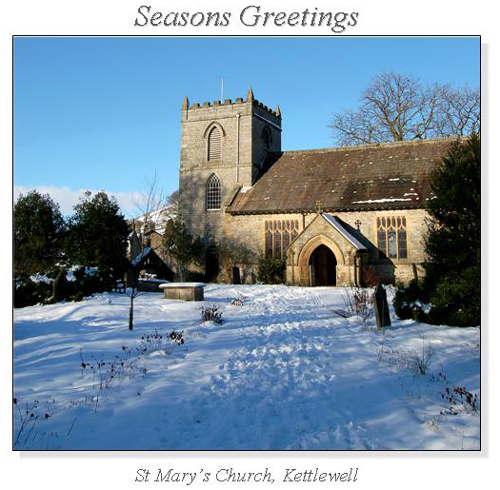 St Mary's Church, Kettlewell Christmas Square Cards