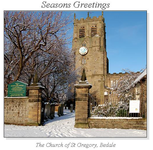 The Church of St Gregory, Bedale Christmas Square Cards