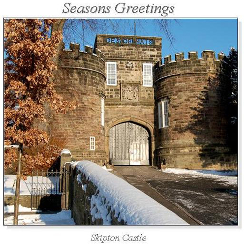 Skipton Castle Christmas Square Cards