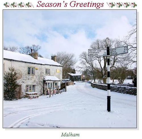 Malham Christmas Square Cards