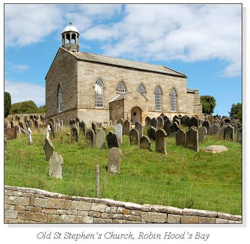 Old St Stephen's Church, Robin Hood's Bay Square Cards