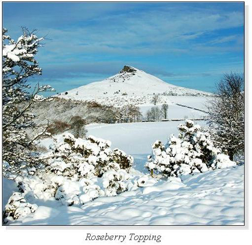 Roseberry Topping Square Cards