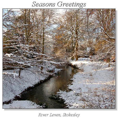 River Leven, Stokesley Christmas Square Cards