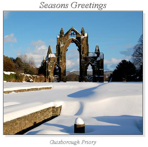 Guisborough Priory Christmas Square Cards