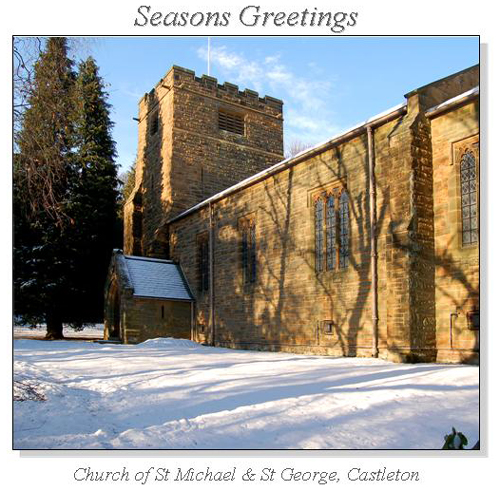 Church of St Michael & St George, Castleton Christmas Square Cards