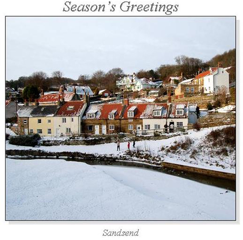 Sandsend Christmas Square Cards