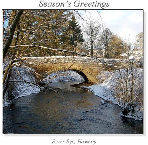 River Rye, Hawnby Christmas Square Cards