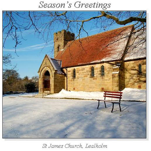 St James Church, Lealholm Christmas Square Cards