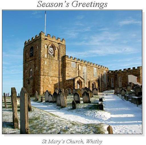 St Mary's Church, Whitby Christmas Square Cards