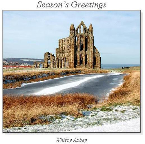 Whitby Abbey Christmas Square Cards