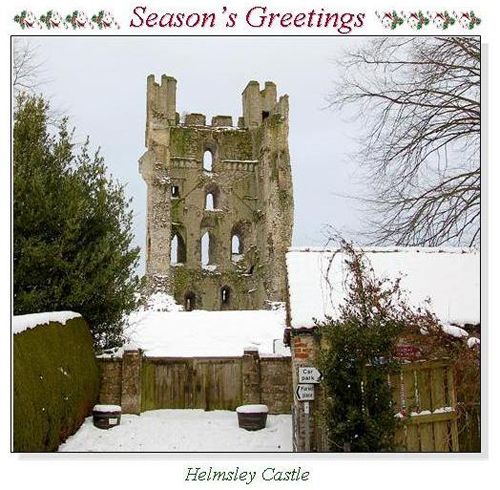 Helmsley Castle Christmas Square Cards