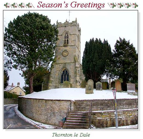 All Saints Church, Thornton le Dale Christmas Square Cards